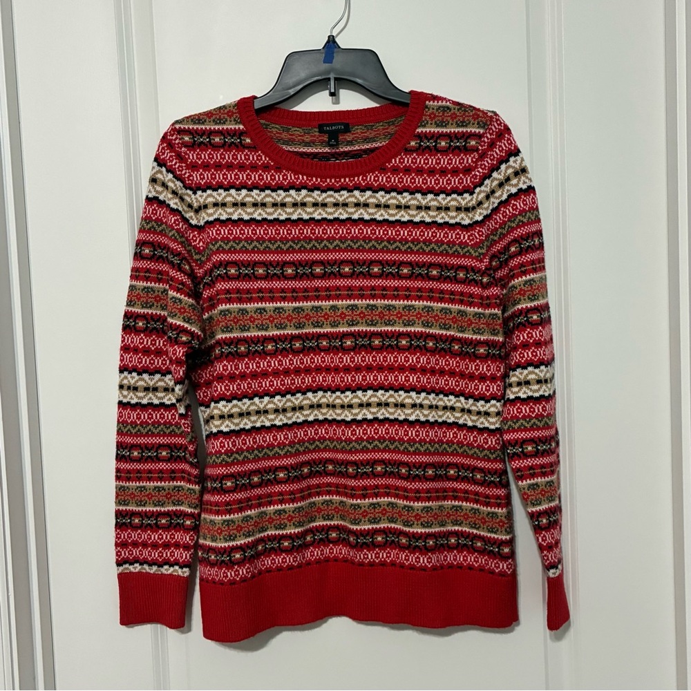 Talbots Vibrant Red Knit Sweater Women’s Medium